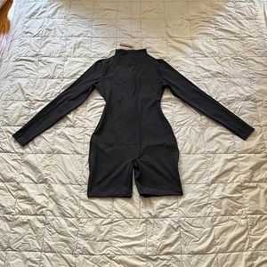 SKIMS ALL-IN-ONE LONG SLEEVE MID THIGH ONESIE